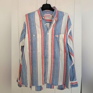 Vintage Campus Stripe‎ Button Up - L